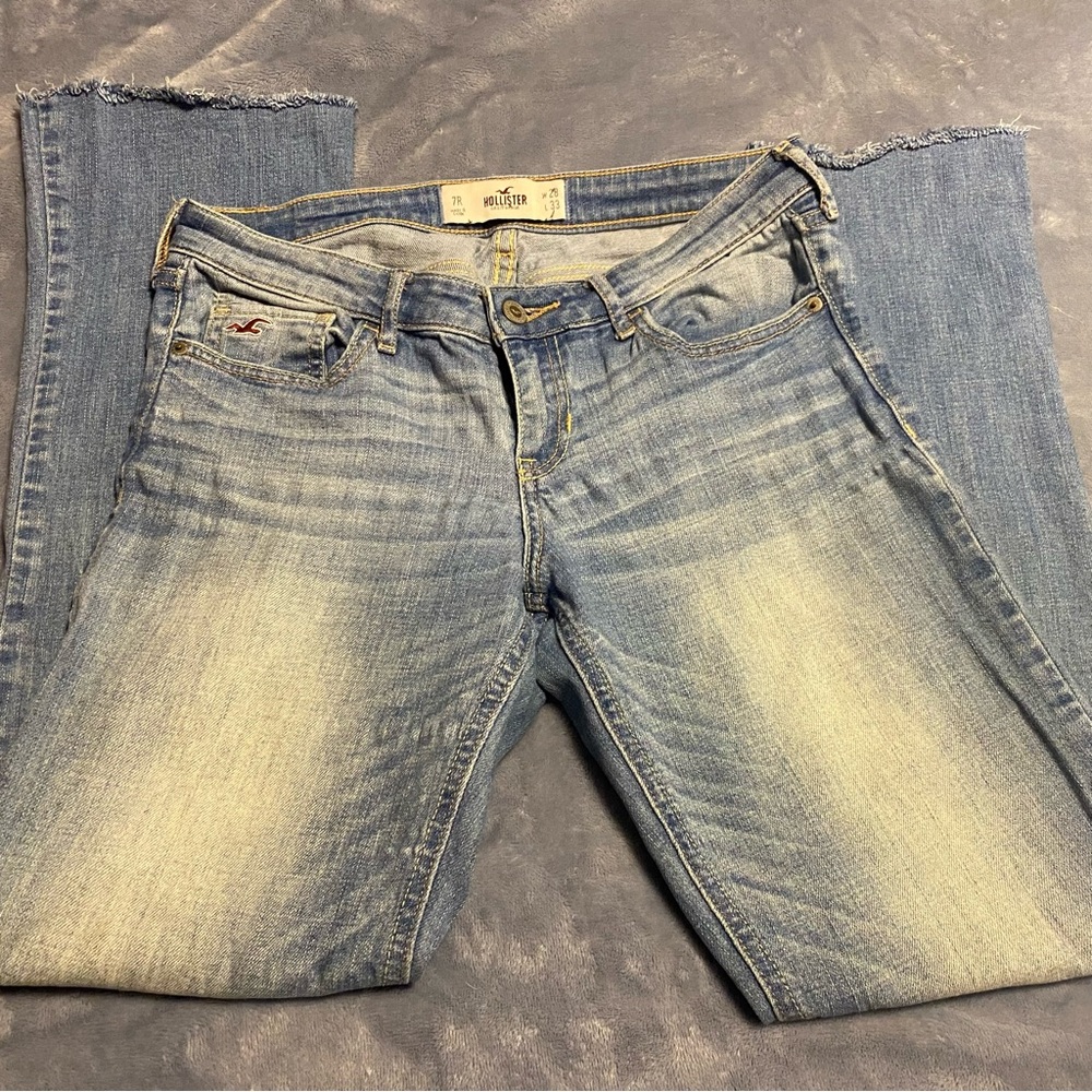 Hollister Women's Light Blue Boot Cut Jeans